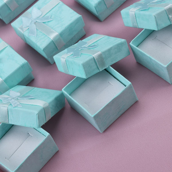 BULK 24 RETAIL CARDBOARD RING EARRING NECKLACE JEWELRY DISPLAY GIFT CACE BOX AU