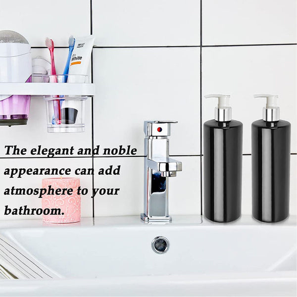 500mL Empty Lotion Pump Bottles Shampoo Soap Dispenser Refillable Bathroom