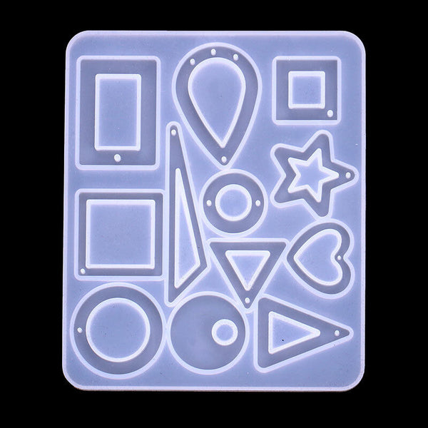 Silicone Earring Pendant Jewelry Making Mold Resin Casting Mould Craft DIY Tool