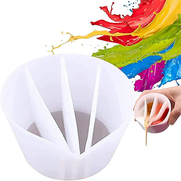 3+5 Channels Silicone Color Mixing Cup Silicone Multi Channels Paint DividerAU