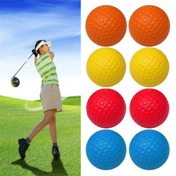 24 Pack Golf Practice Foam Balls PU Sponge Ball Indoor Outdoor Training Random