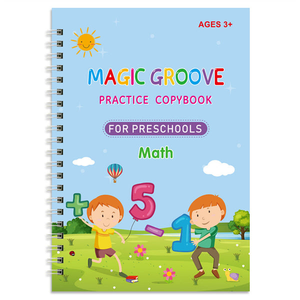 4X Groovd Magic Copybooks Grooved Children's Handwriting Book Practice Set Gift