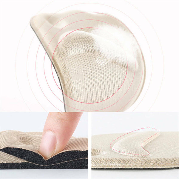 4pairs Memory Foam Half Insoles Cushion Shoe Insole Heel Pads Inserts Heel Women