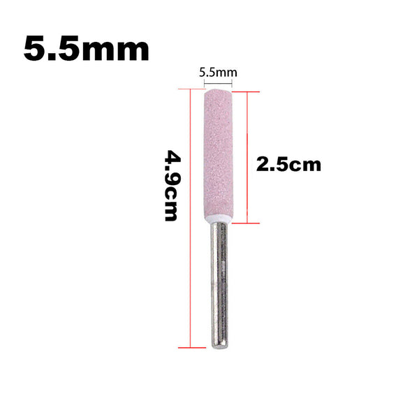 10 Chainsaw Sharpener Burr Grinding Stone File Chain Part Sharpening 4/4.8/5.5mm
