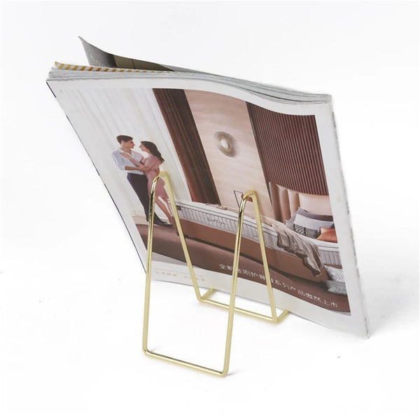 Iron Display Stand Dish Rack-Plate Bowl Picture Frame Photo Book Pedestal Holder