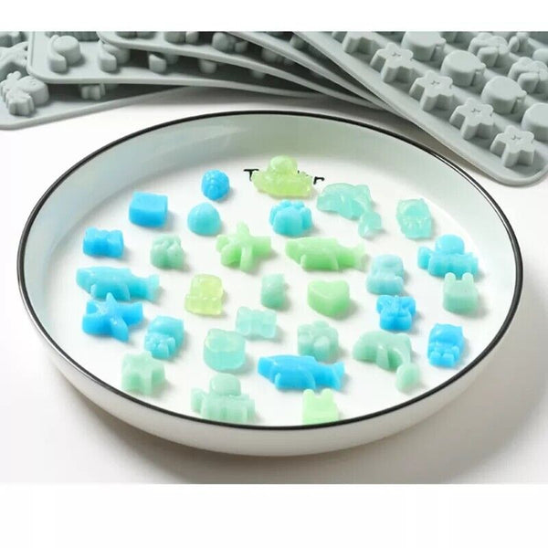 Silicone Gummy Chocolate Mold Animal Dolphin Jelly Cake Candy Mould Decoration A