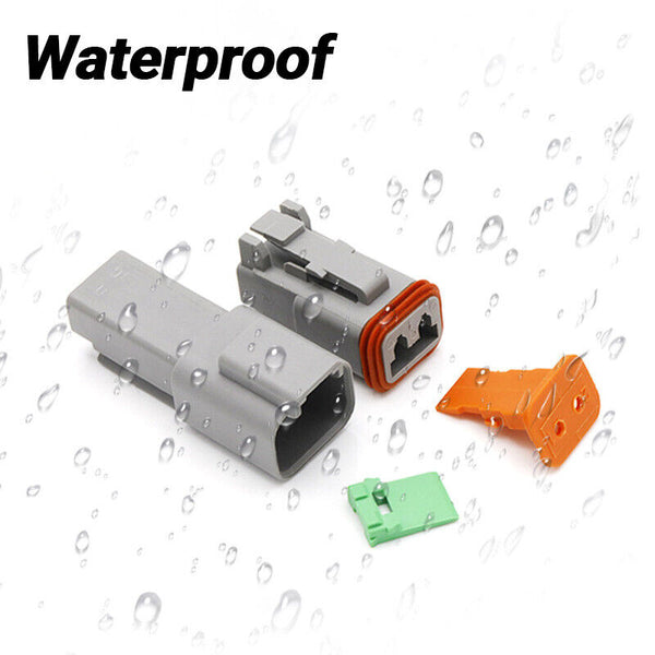 10 Set Deutsch DT 2 Way Pin Male/Female Kit Electrical Connector Plug Waterproof