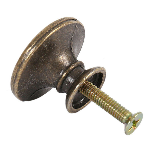 Vintage Handles Cabinet Drawer Cupboard Door Iron Knob Antique Brass Pull