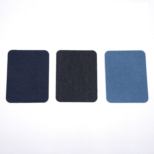 24Pcs 12.5x9.5CM Assorted Iron On Denim Fabric Mending Patches Repair Kits DIY