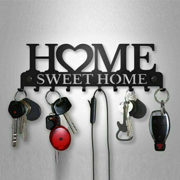 10 Hooks Door Back Organizer Key Holder Hanging Wall Mounted Hanger Storage Rack