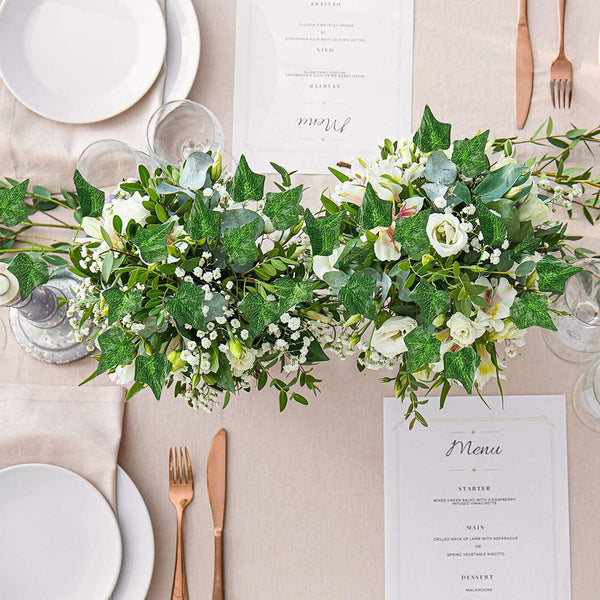 12X 2M Fake Artificial Ivy Vine Foliage Flowers Hanging Leaf Garland Plant Party