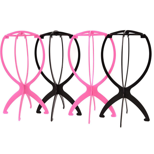 Stand Stable Wig Holder Durable Folding Hat Cap Display Tool Wig Hair 4colours