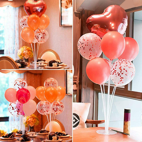 3/6/12 Set 70 cm Balloon Column Set Upright Base Stand Holder Wedding Party Deco - Lets Party
