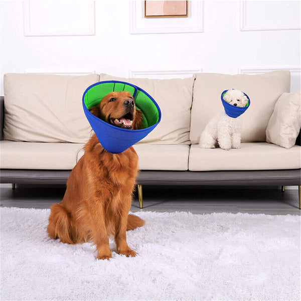 Pet Dog Cat Elizabethan Collar Cone Collar Mesh Recovery Collar Soft Adjustable