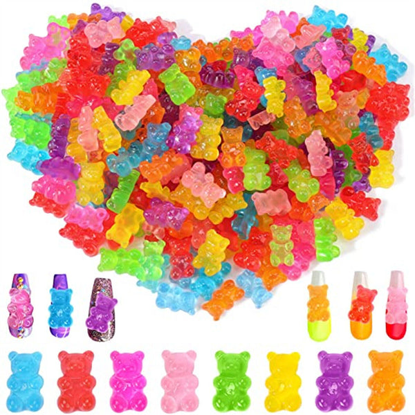 640x Bear Nail Art Jewelry Nail Art Charms 3D Nail Ornaments Nail Art Decoration