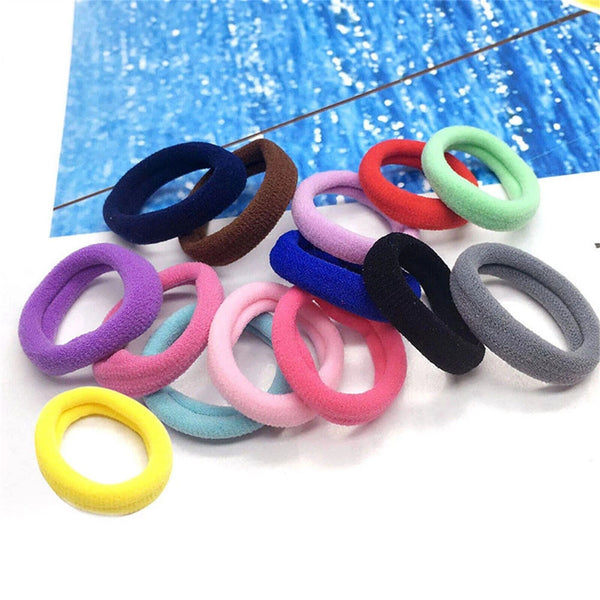 20Pcs Women Girls Hair Band Thick Hairties Rope Elastic Ponytail Holder Bulk Buy