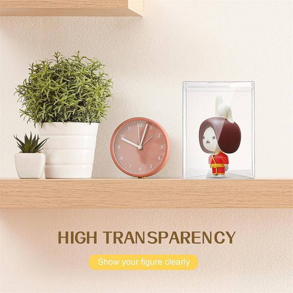 10PCS 4In Vinyl Protector Box Acid Free Plastic Seal Display Case Game Cover Box