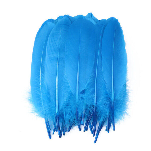 100pcs Goose feathers 6-12cm 11 Color Choice Millinery DIY Wedding Craft