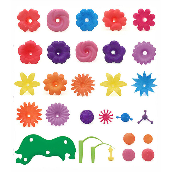 46/98/148PCS Flower Garden Building Toys Children DIY Build Bouquet Sets Gift