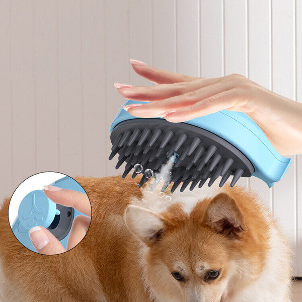 3 In 1 Electric Spray Massage Pet Comb Dog Hair Removal Comb Cat Steam Brush AU