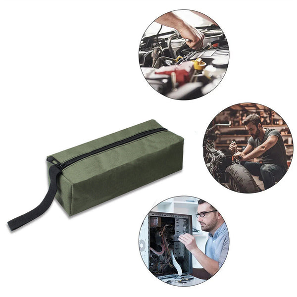 2X Tool Storage Bag Spanner Wrench Zip Pocket Organizer Carry Case Mini Pouch AU