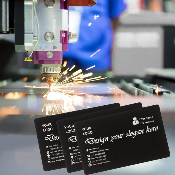 Metal Marking Blank Business ID Cards Name Cards Aluminum Alloy