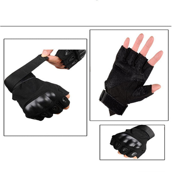 Military Tactical Glove Winter Full Finger Fingerless Gloves Army Combat Hunting