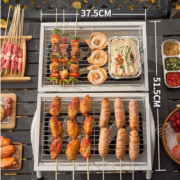 Grills Charcoal BBQ Portable Grill Camping Barbecue Outdoor Cooking Smoker AU