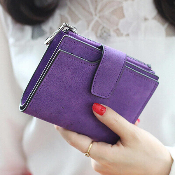 Wallet Short Small Coin Purse Ladies Folding Card Holder PU Leather for Women AU