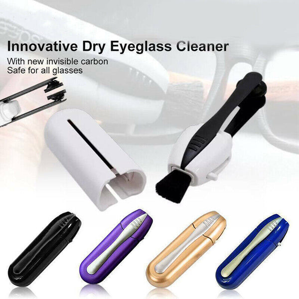 Portable Best Eyeglass Sunglass All In One Glasses Lens Cleaner Brush Hot AU