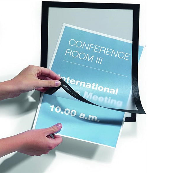 Sign Holder Display Poster Self Adhesive Magnetic A4 Wall Windows Door