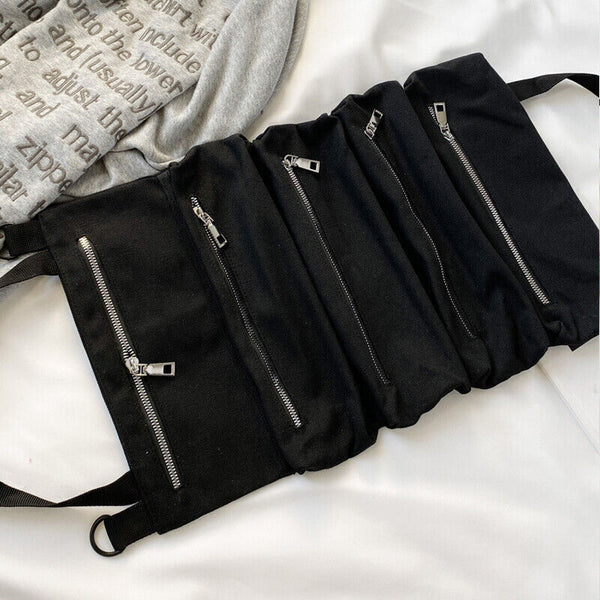 Multi-Purpose Tool Roll Up Bag Wrench Roll Pouch Hanging Tool Portable Organizer