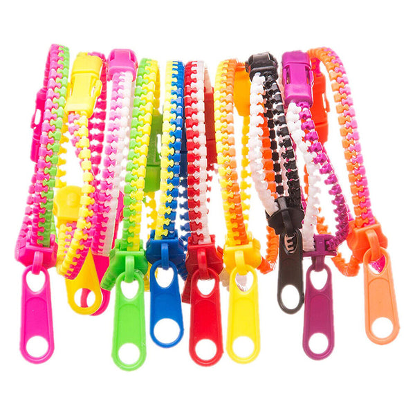1-50x Sensory-Zipper Fidget Bracelet Zip Stim Toys Stress Anxiety Relief Autism