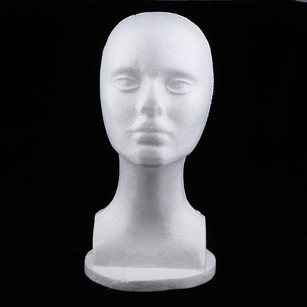 Female Flocked Foam Mannequin Manikin Head Model Hat Wig Scarf Display Stand AUS
