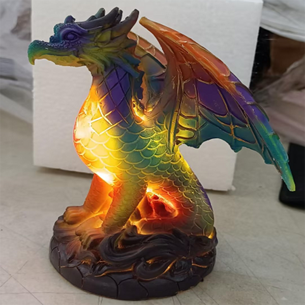 Animal Table Lamp Stained Glass Stained Night Light Retro Desk Lamps Xmas Gift