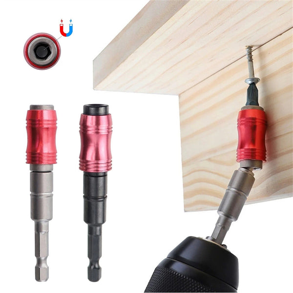 6.35MM Magnetic Pivot Drill Bit Holder Steel Impact Pivoting Swivel Screw Drill - Lets Party