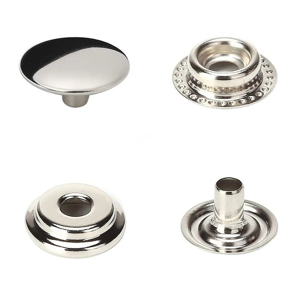 120x Marine Boat Canvas Stainless Steel Snap Fastener Press Stud Cap Button Kit