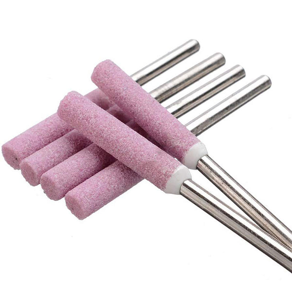 10 Chainsaw Sharpener Burr Grinding Stone File Chain Part Sharpening 4/4.8/5.5mm