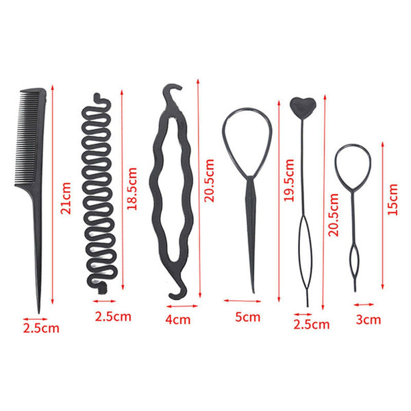 6/12X Hair Tool Set Design Styling Braiding Accessories DIY Girls Women Clip Pin
