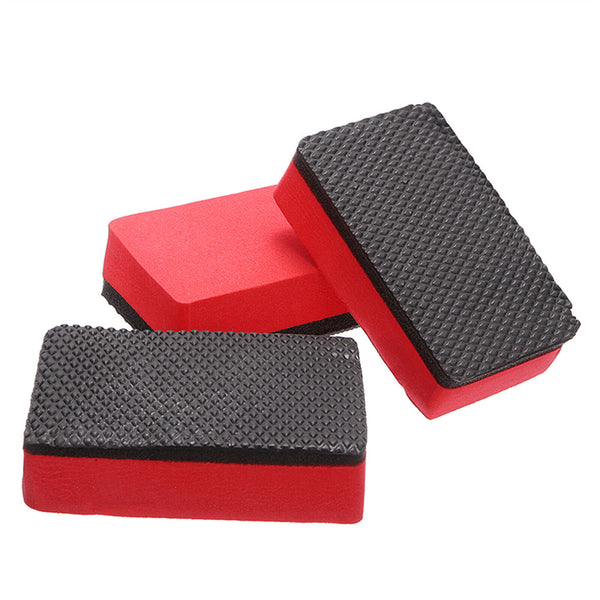 4PCS Wash Cleaner Car Magic Clay Bar Sponge Block Wax Polish Pad Cleaning Eraser