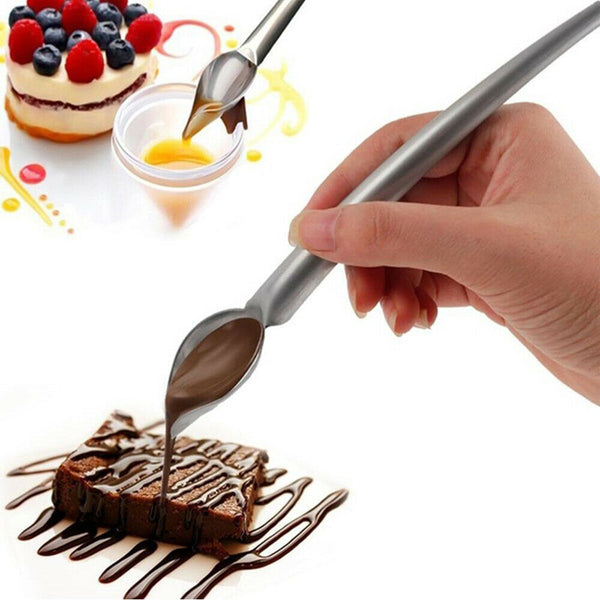 DIY Chocolate Spoon Dessert Decorating Spoon Filter Spoons Cake Decoration S/L - Lets Party