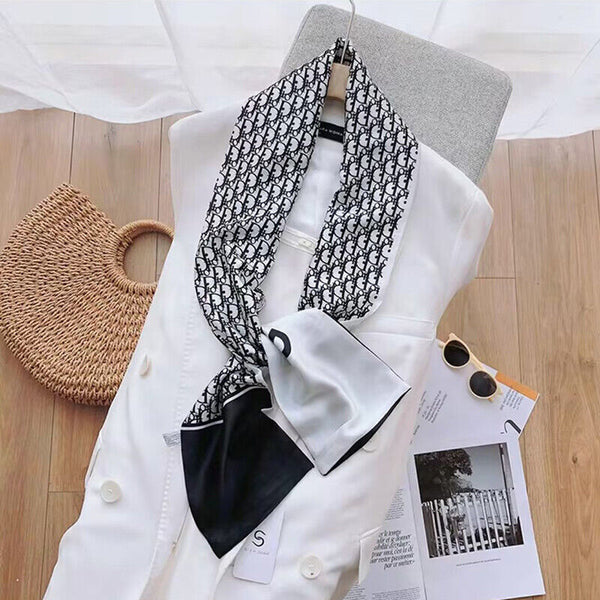 High-Quality Artistic Silk Scarf for Women 90x90cm Luxurious Large Square Wrap