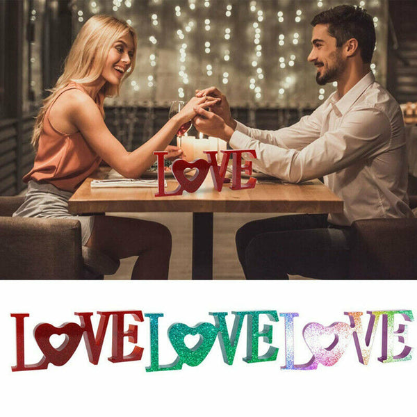2pcs LOVE Sign Resin Casting Mold Silicone Jewelry Making Epoxy Mould Craft Tool