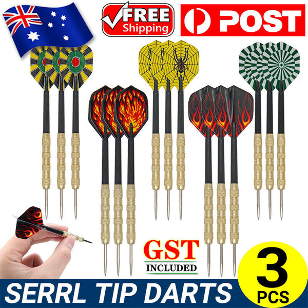 3 pcs(1 sets) of Steel Tip Darts Needle Slim Barrel With Nice Dart Flights Set