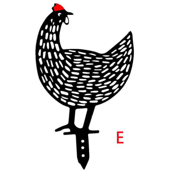 Garden Ornaments Chicken Yard Art Garden Backyard Lawn Decor Gift Easter Deco AU