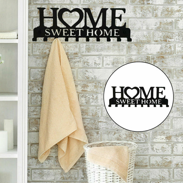 10 Hooks Door Back Organizer Key Holder Hanging Wall Mounted Hanger Storage Rack