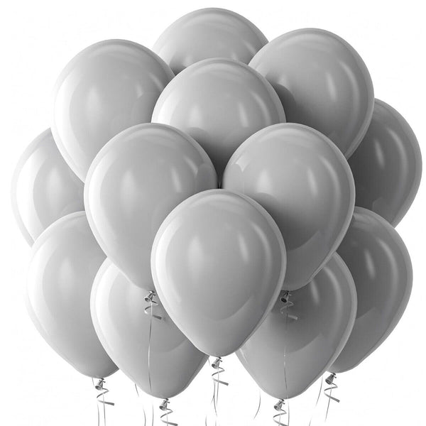 20x Latex Balloons 10inch/25cm Grey Pearl Retro Balloon Party Wedding Birthday