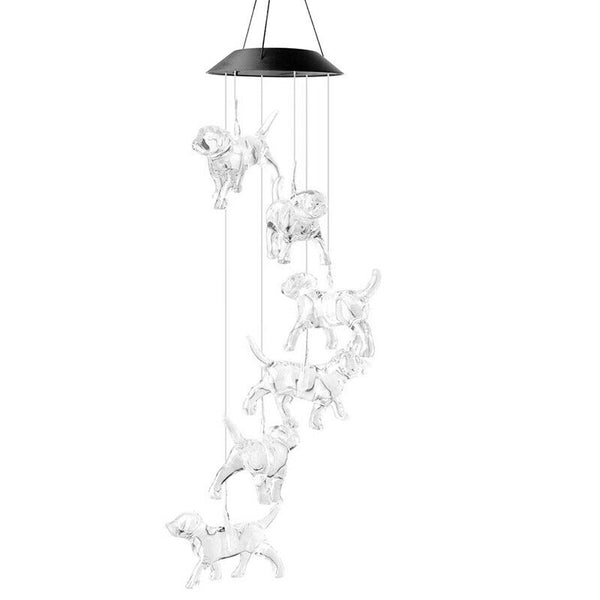 Colour Changing Wind Chimes LED Light Hanging Decor Outdoor Solar Powered Garden