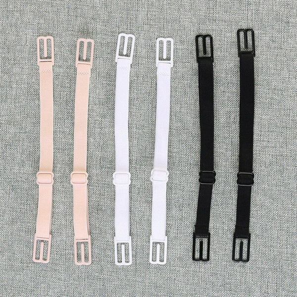 3PCS Lady Nonslip Elastic Adjustable Band Bra Strap Holder Strap Racer Back Clip