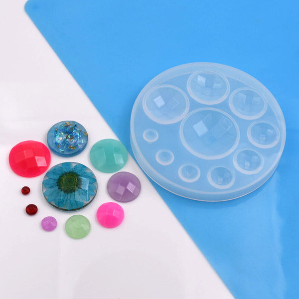 Silicone Round Jewelry Amber Making Mold Resin Casting Epoxy Mould Craft DIY AU